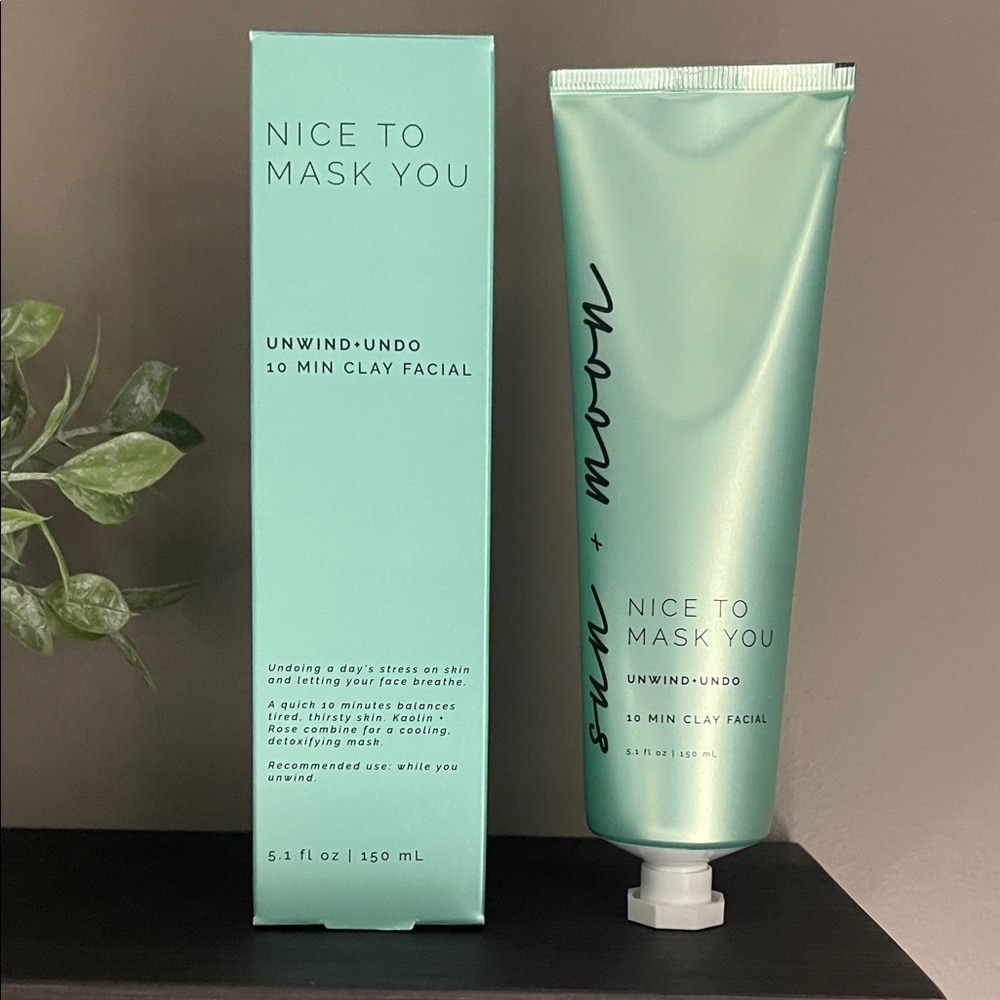 Sun+Moon Nice to Mask You 10 Min Clay Facial -Unwind*Undo